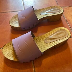 Seychelles Marine Layer Retro Mule Slide Sandal Women’s Size US 7 Lavender